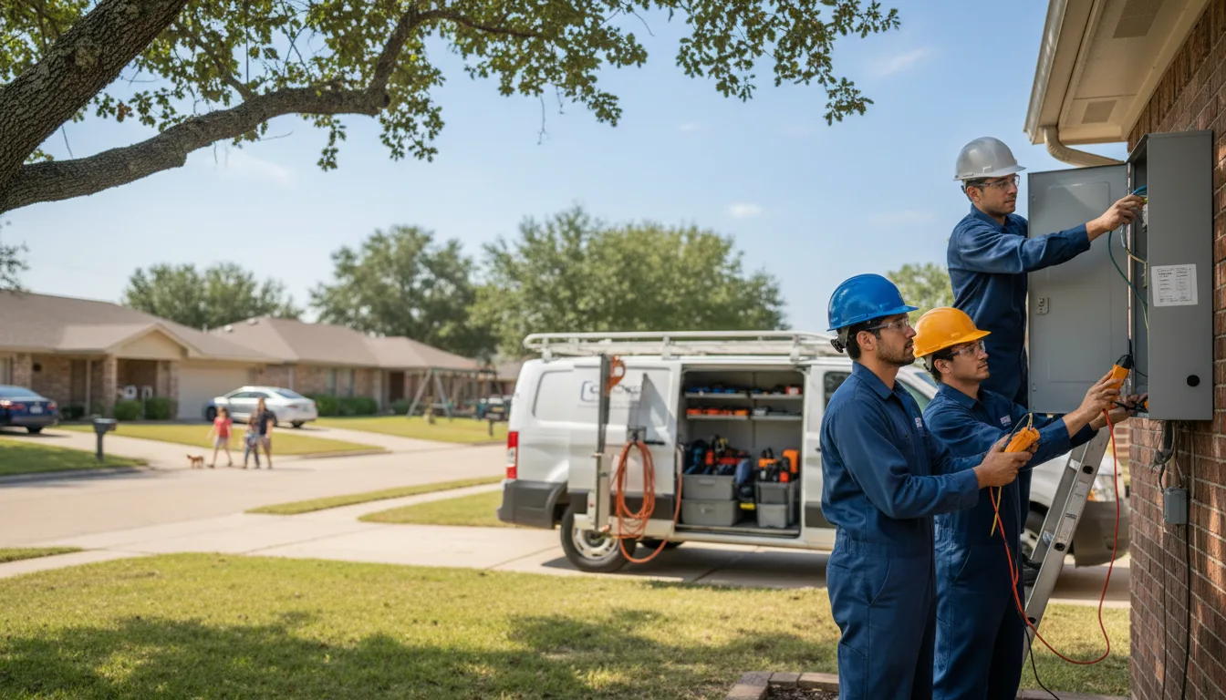 Certified electrician providing emergency electrical services in Plymouth, IA